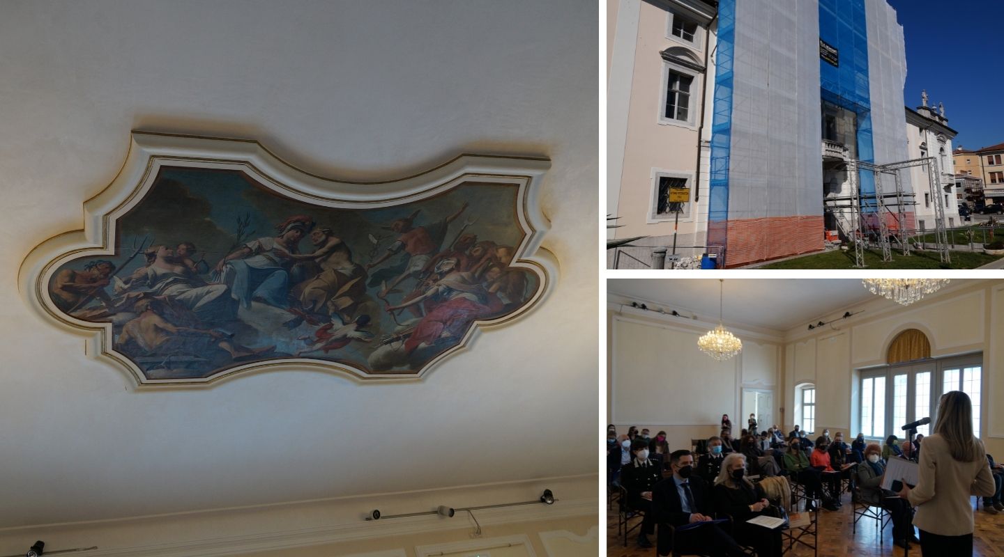 Immagine per I segreti e gli affreschi di Palazzo Attems, messi in sicurezza i soffitti
